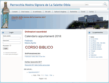 Tablet Screenshot of parrocchialasaletteolbia.it